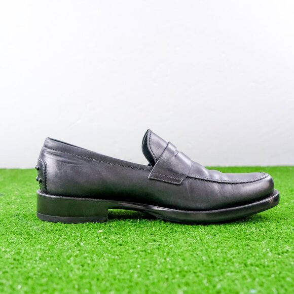 $800 TOD\'S - Gommino Leather Black Penny Loafers - US 7.5 (UK 6.5) main image 6